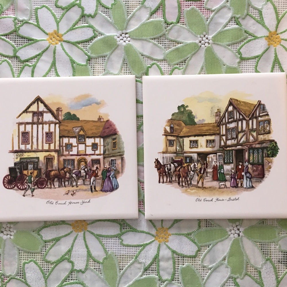 Set of 2 “Old Coach House” tiles
